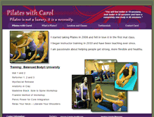 Tablet Screenshot of pilateswithcarol.com